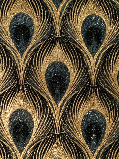 Peacock Feather Pattern Print.