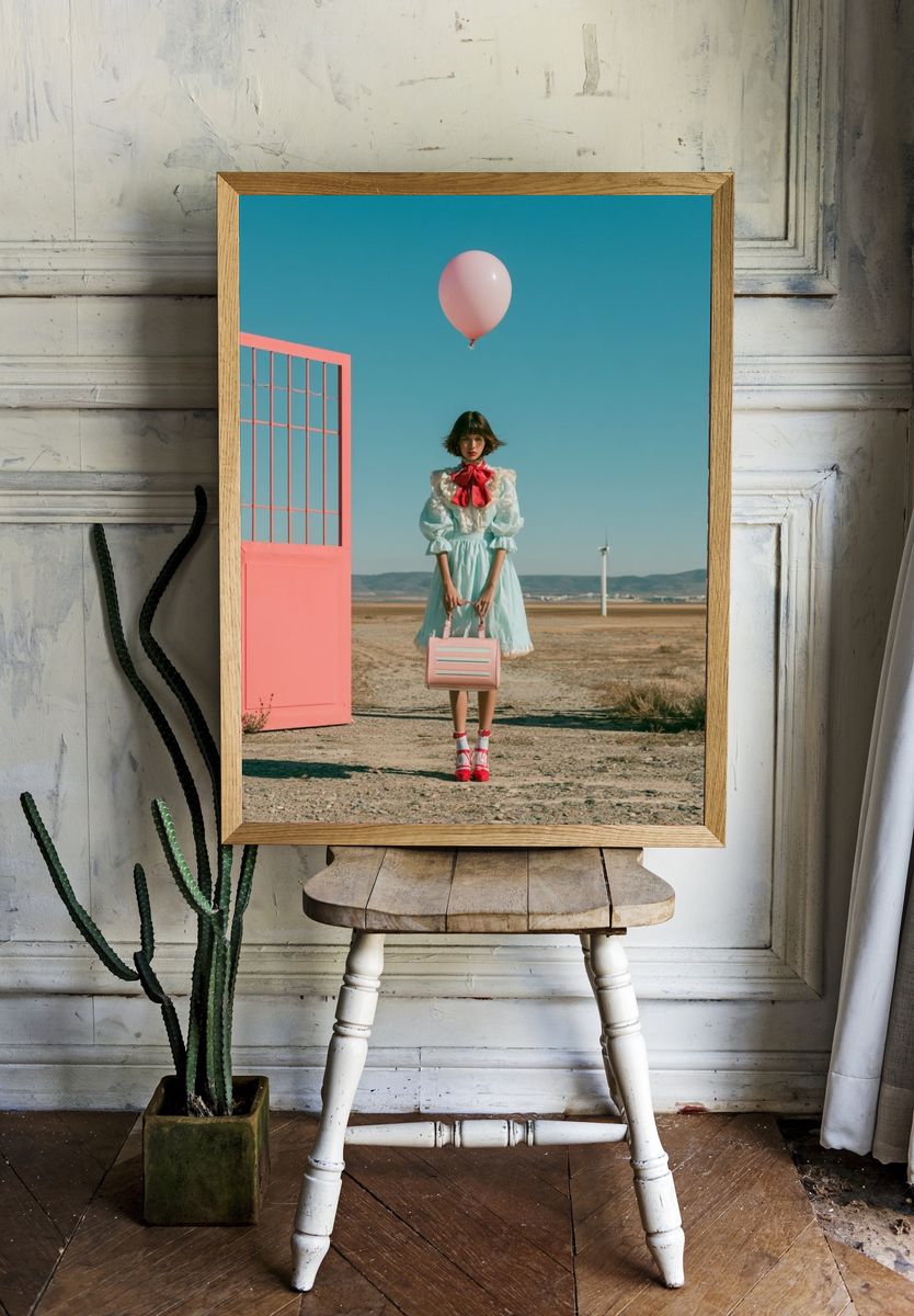 Pastel Fashion Gate Portrait Poster. room preview
