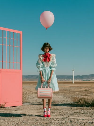 Pastel Fashion Gate Portrait Poster.