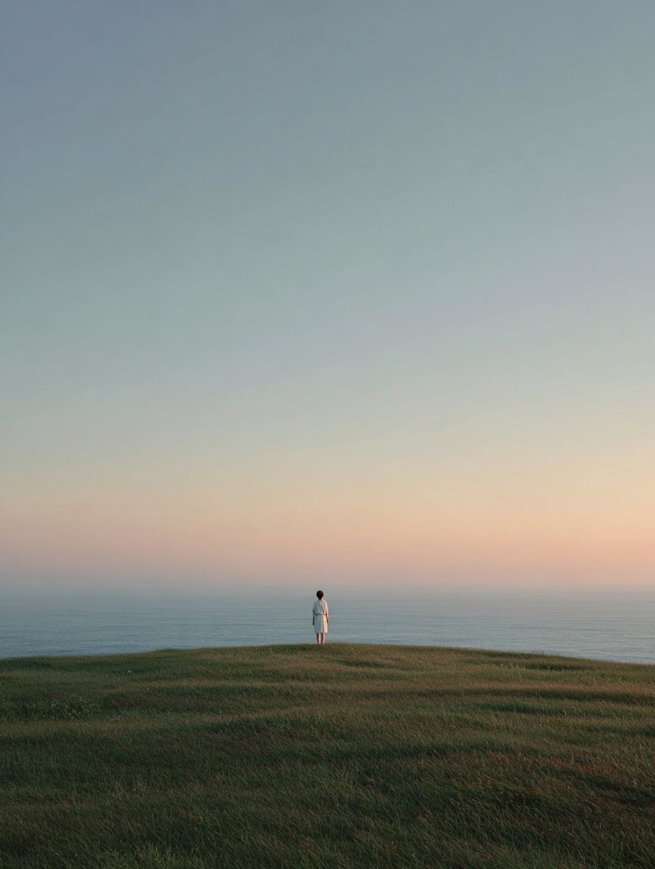 Solitary Figure at Dusk — Photography Print. poster detail