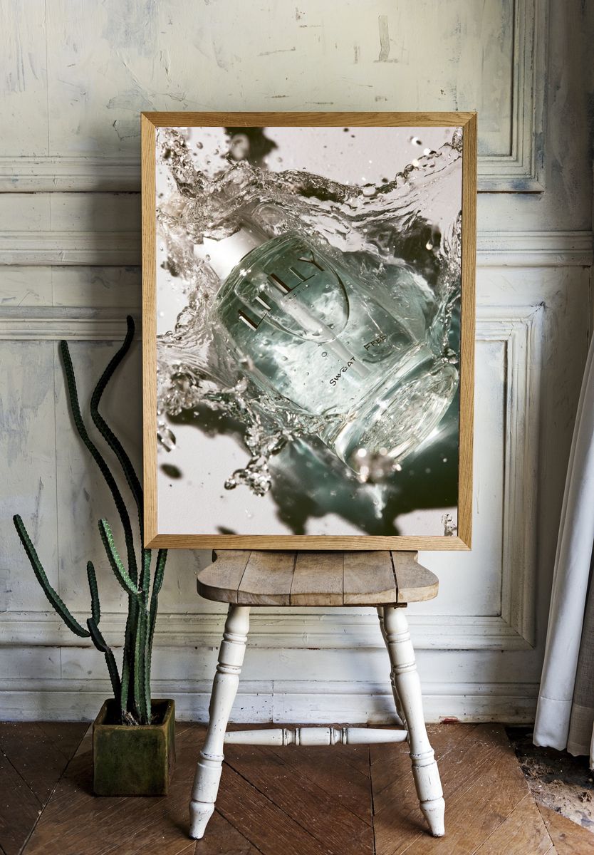 Perfume Splash Photography Poster. — room view 1