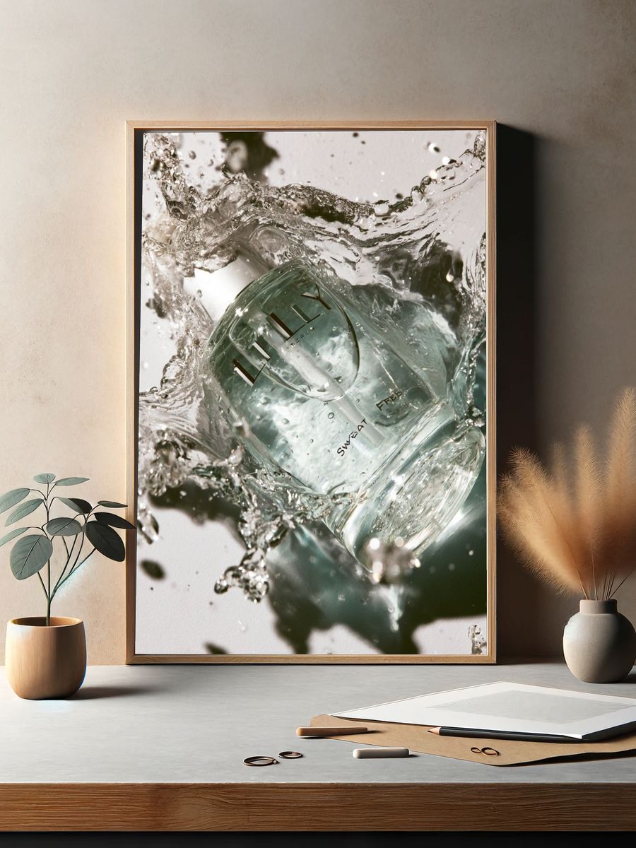 Perfume Splash Photography Poster. — room view 2