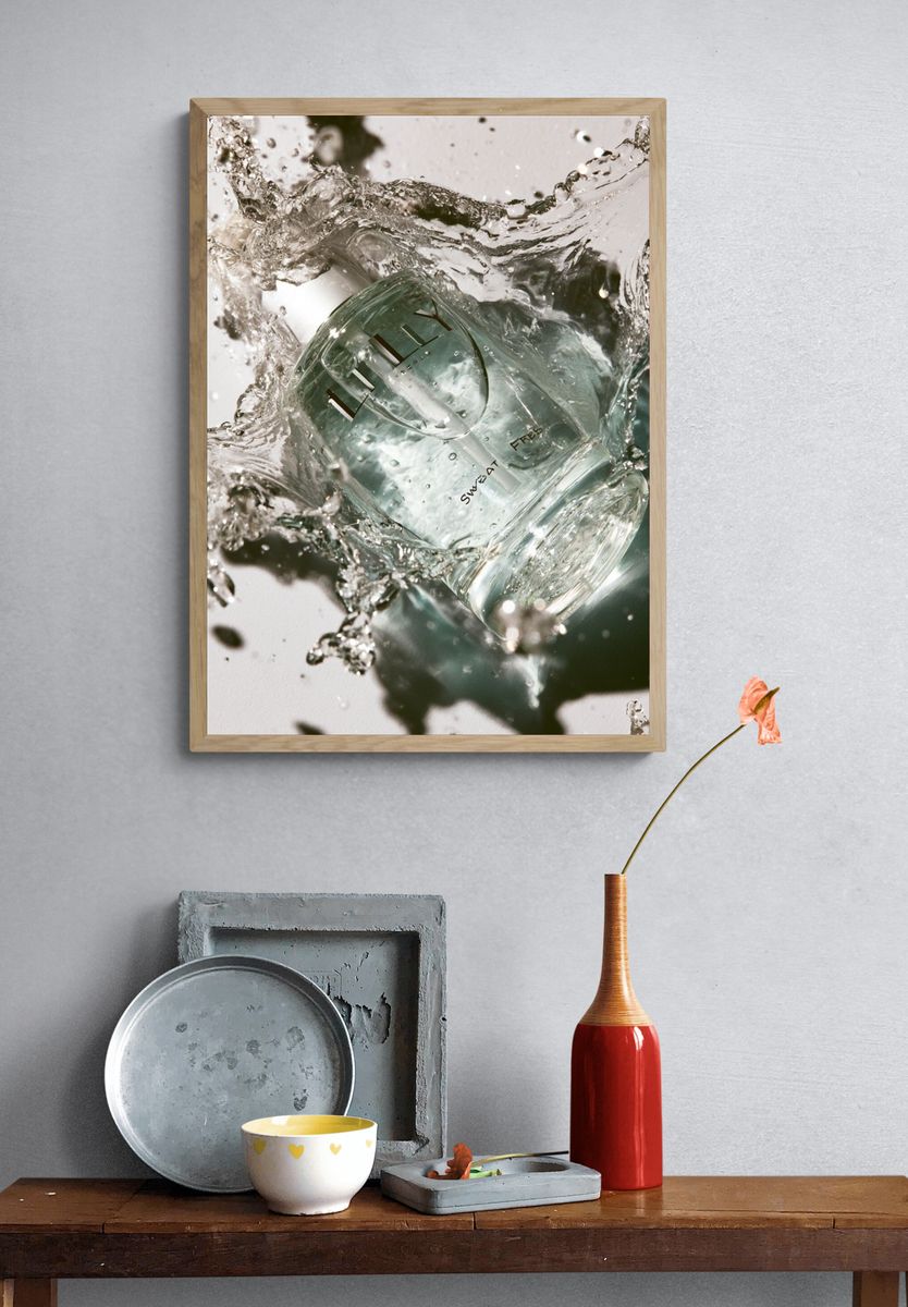 Perfume Splash Photography Poster. — room view 3