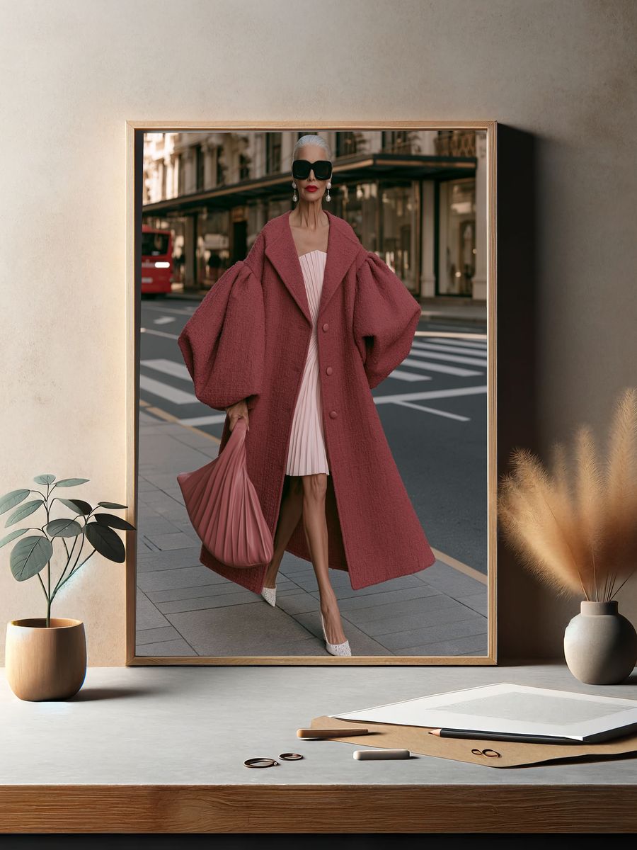 Paris Street Fashion Photography Poster. — room view 2