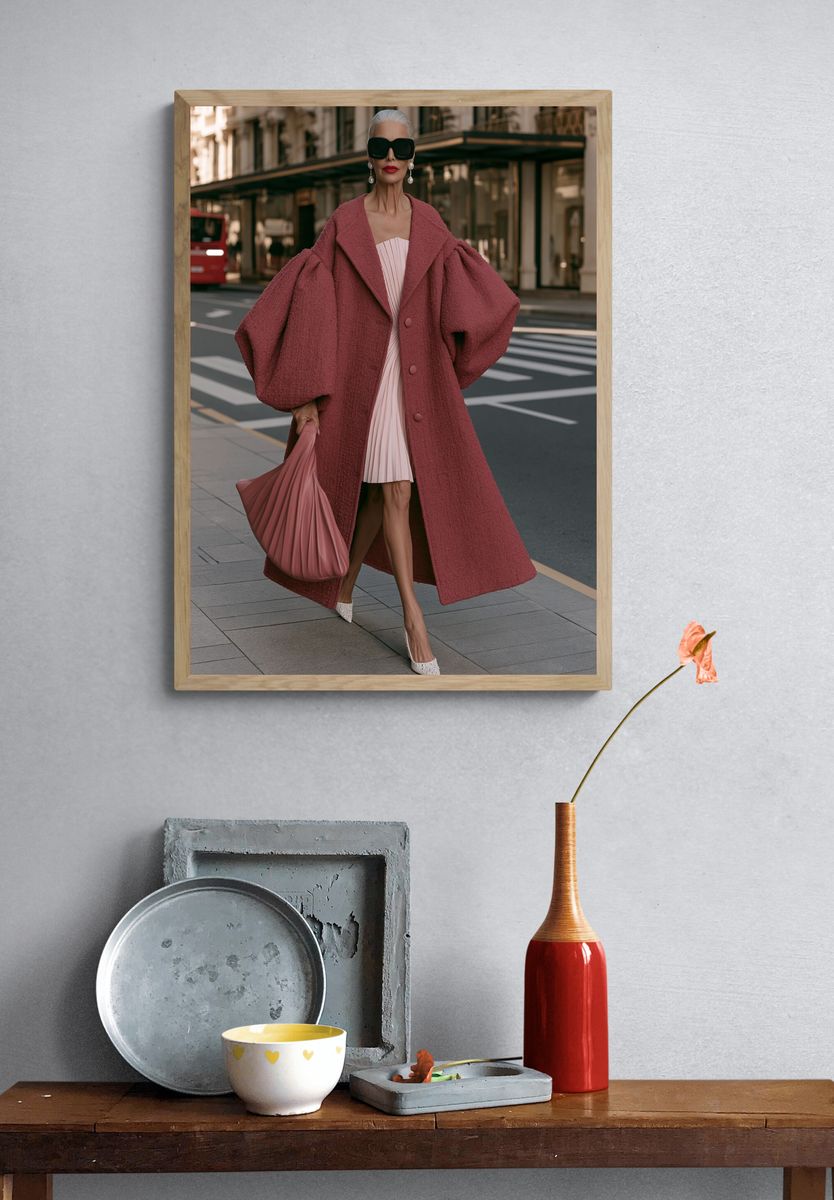 Paris Street Fashion Photography Poster. — room view 3