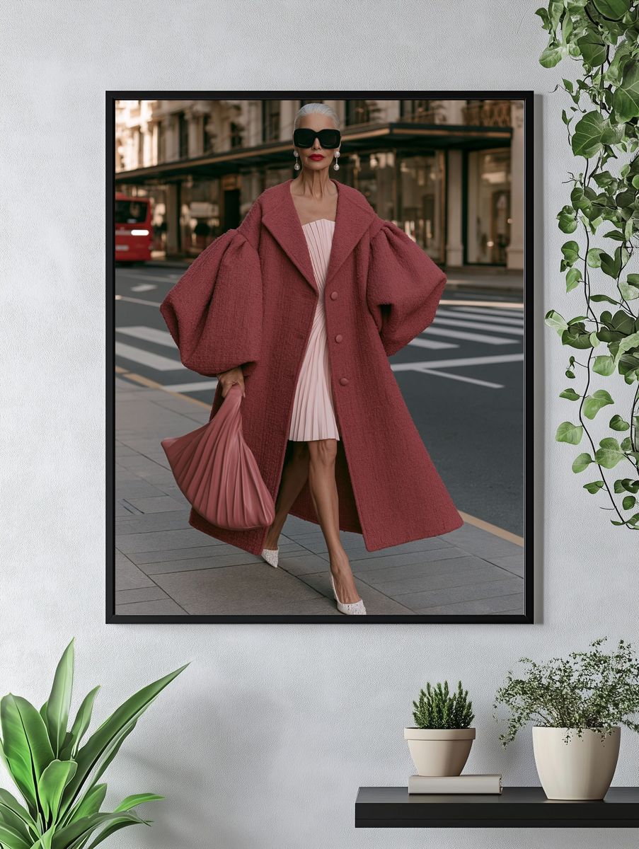 Paris Street Fashion Photography Poster. — room view 4