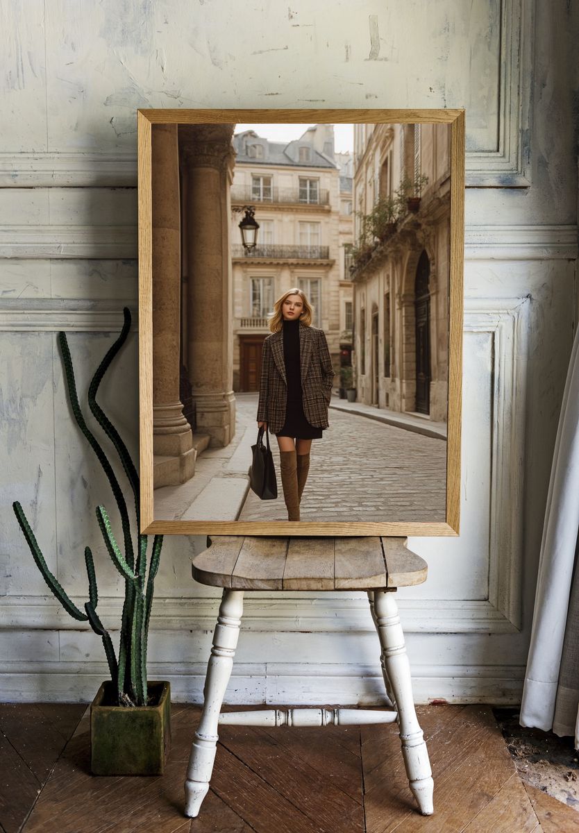 Paris Street Fashion Photography Poster. — room view 1