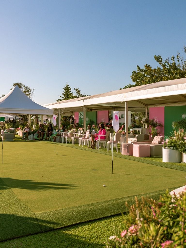 Garden Golf Event Photography Poster. poster detail