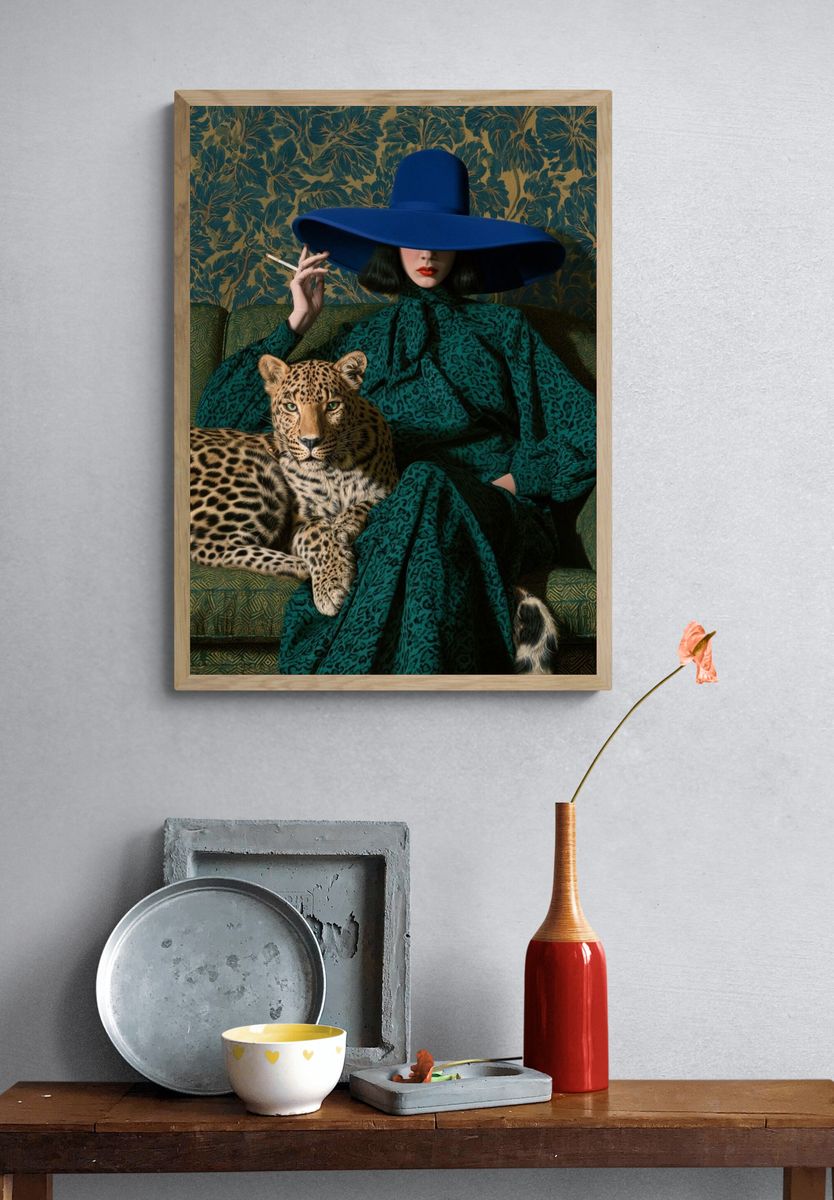 Leopard Lady Fashion Poster. — room view 3