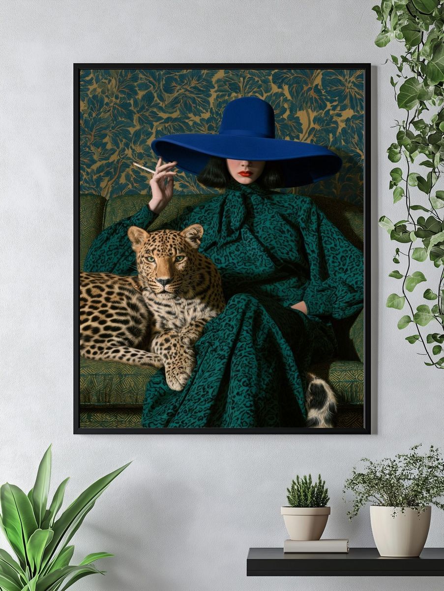 Leopard Lady Fashion Poster. — room view 4