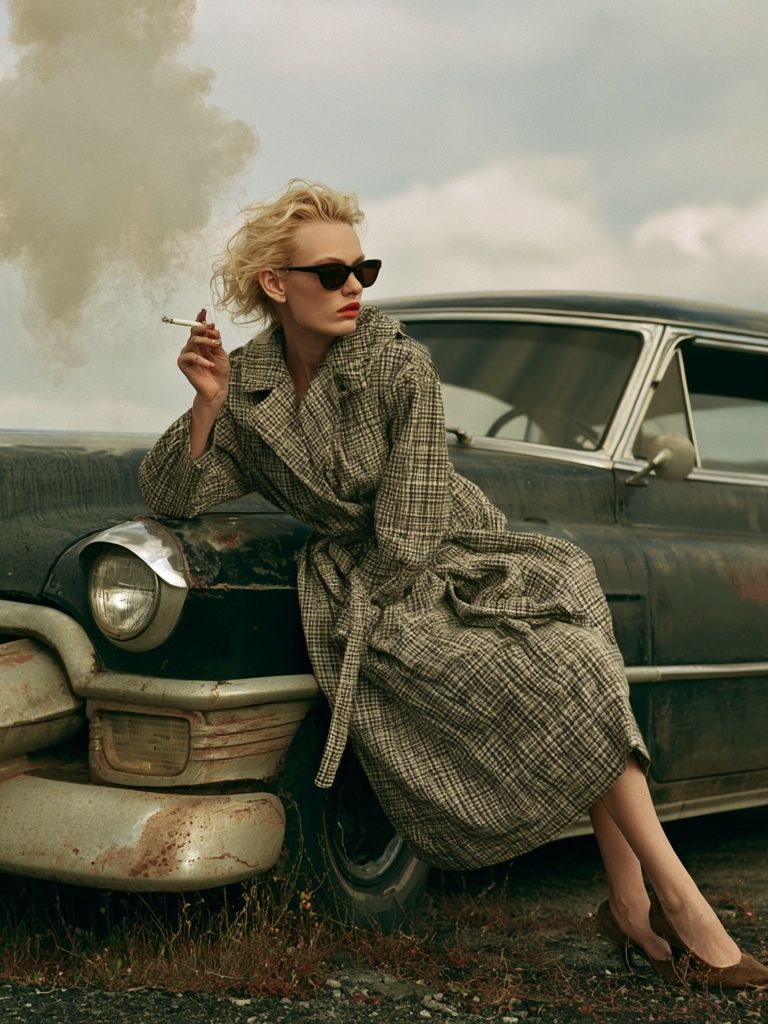 Vintage Car Fashion Poster. poster — photography art