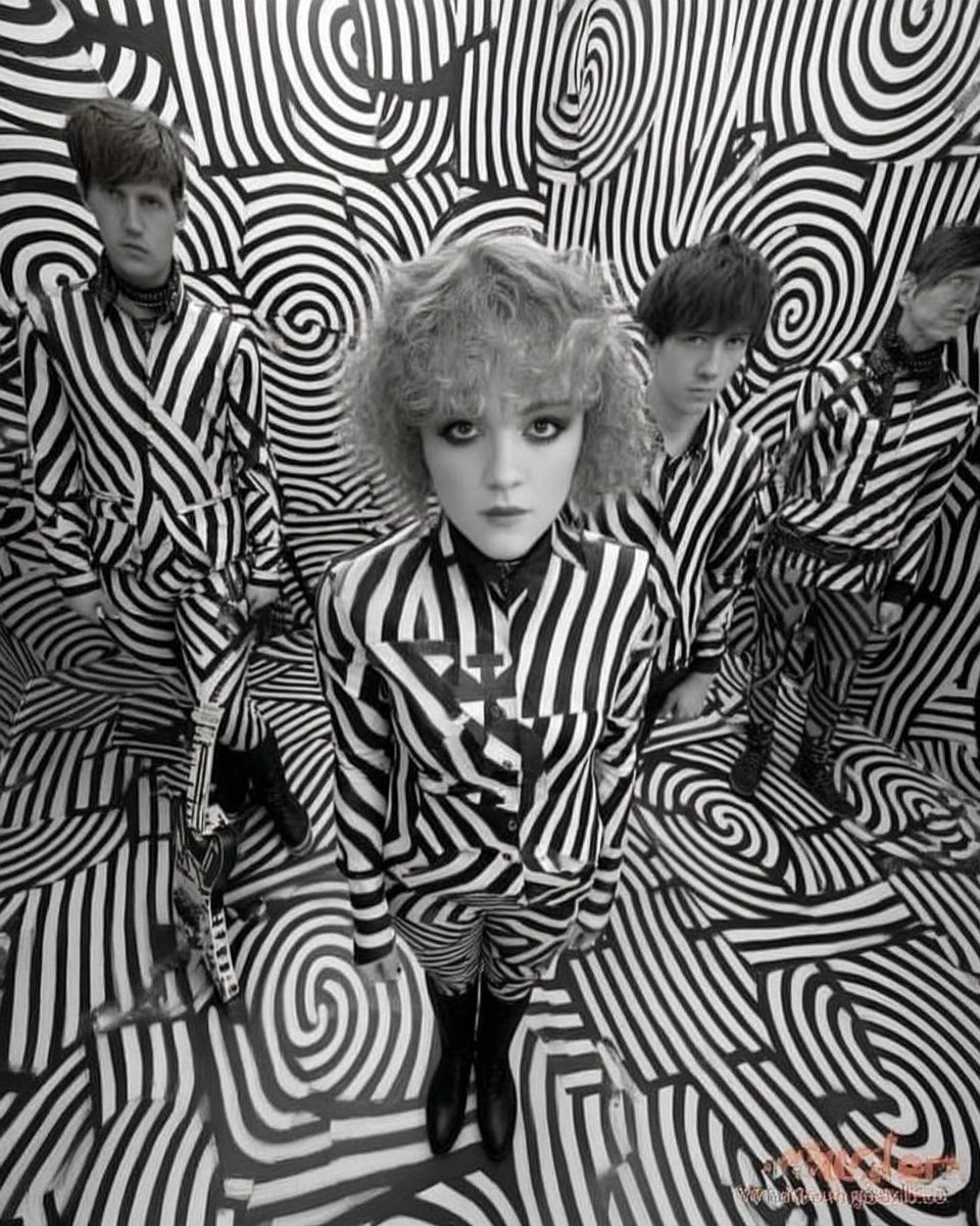 Black and White Psychedelic Band Poster. poster — photography art