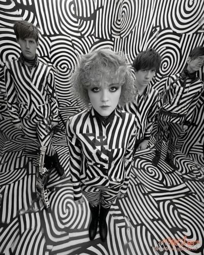 Black and White Psychedelic Band Poster. poster print