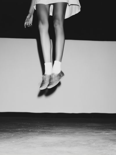 Ballet Legs Black-White Poster. poster