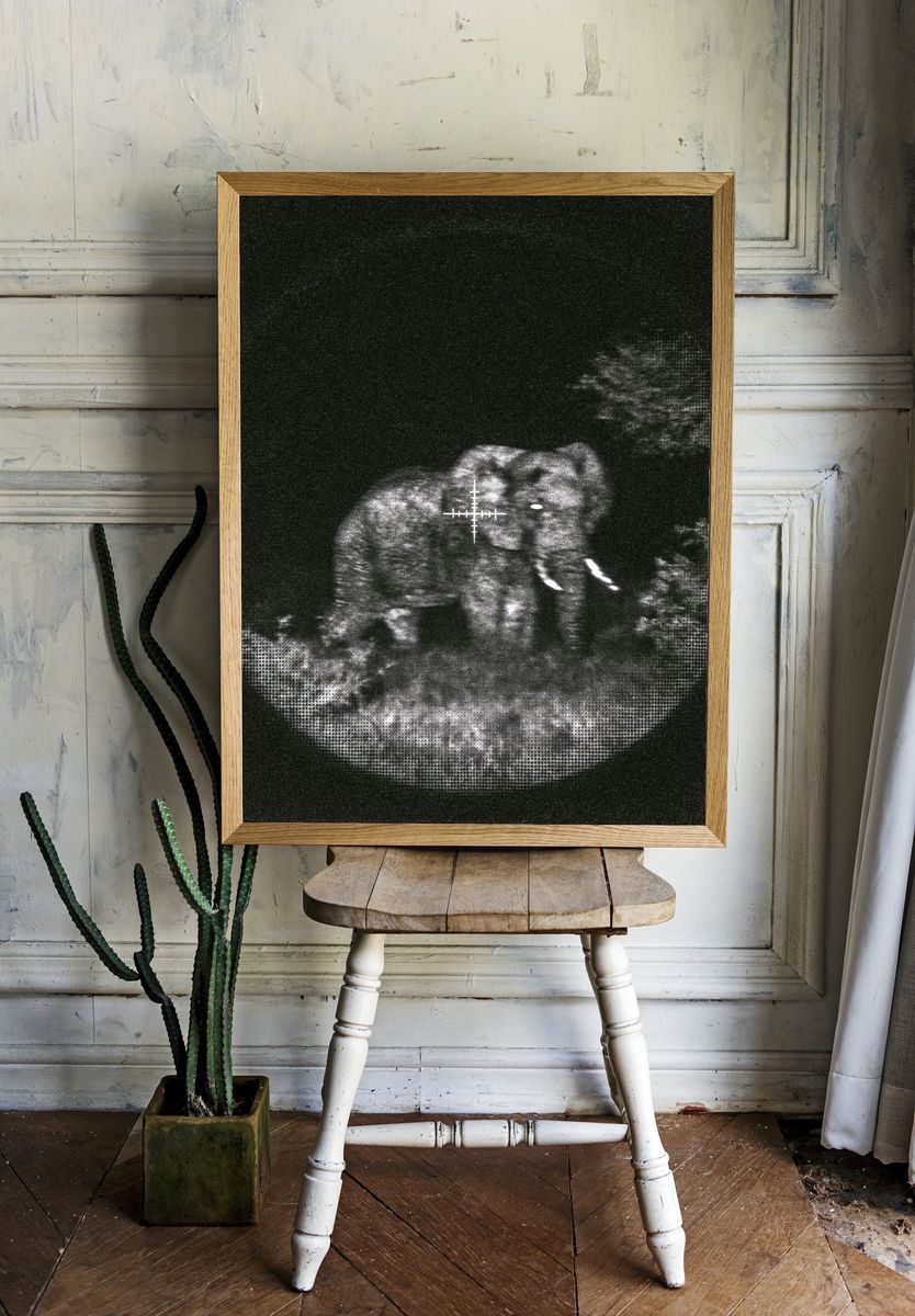 Ultrasound Baby Portrait Print. — room view 1
