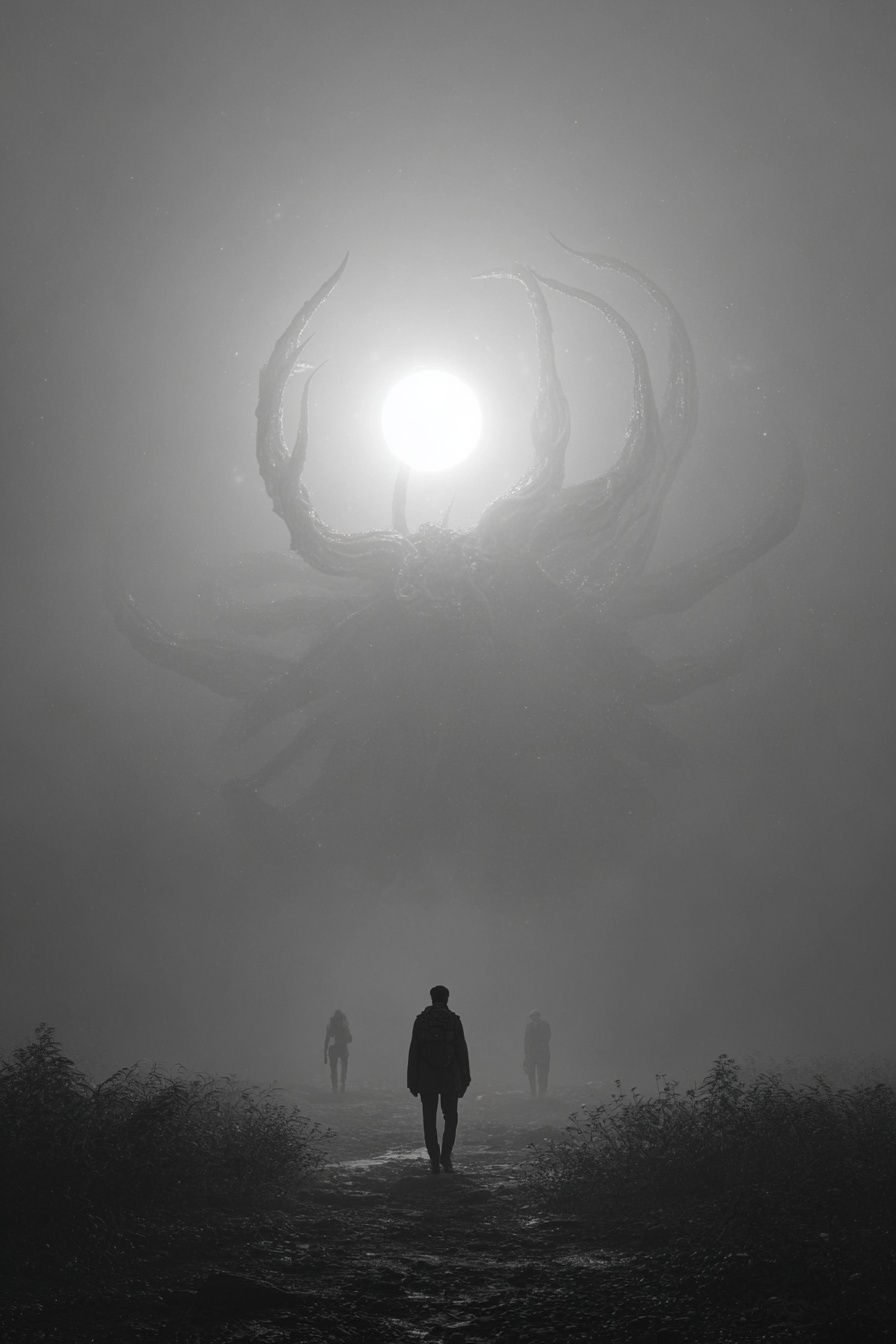 Foggy Alien Encounter Photography Poster. poster — photography art