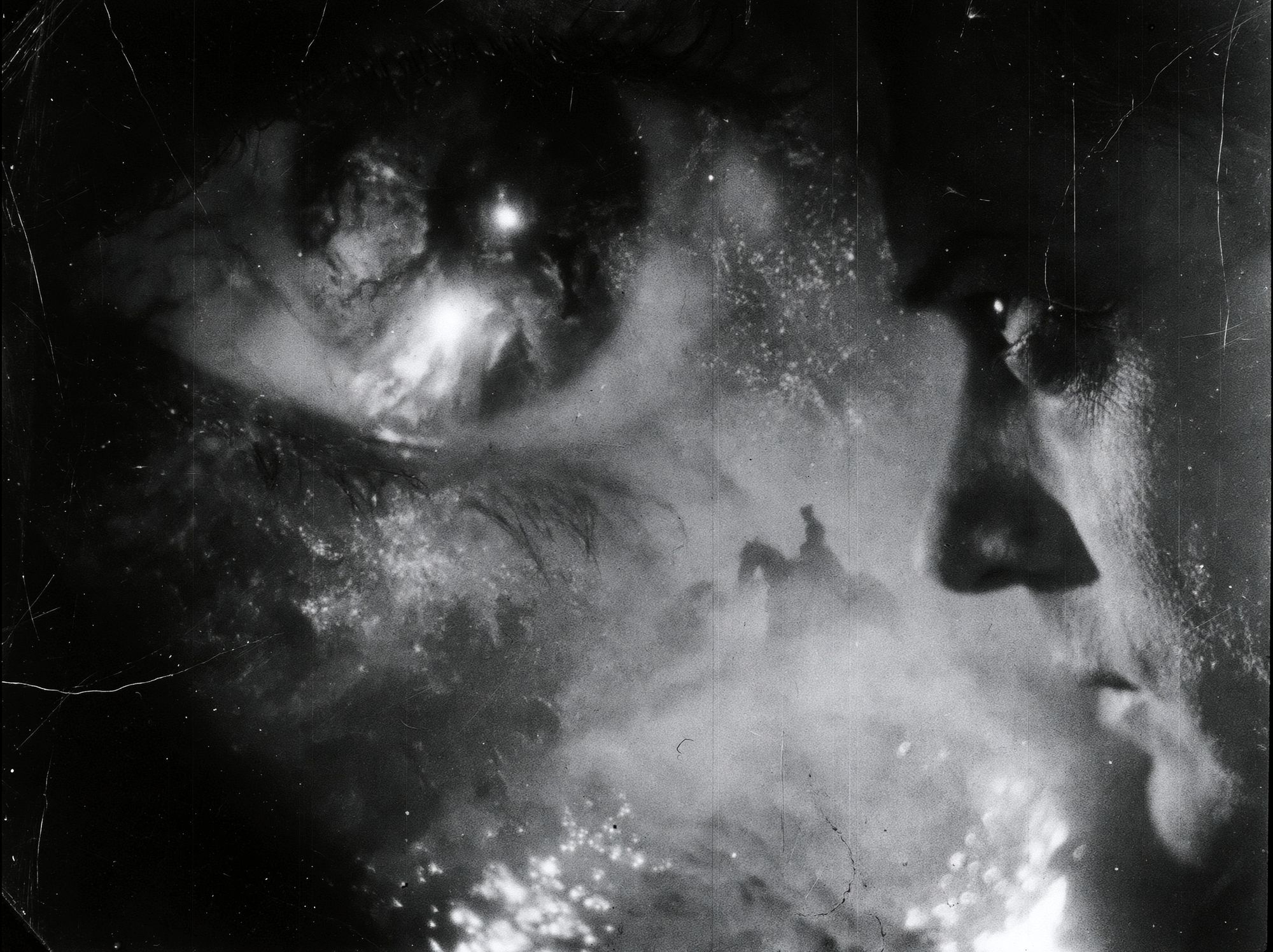 Dreamy Monochrome Face Poster. poster — photography art