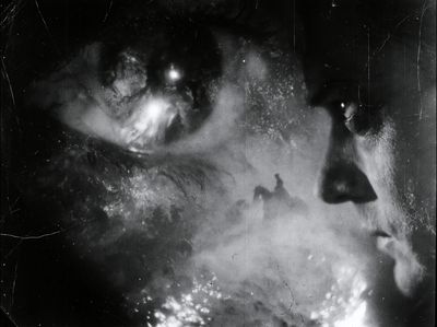 Dreamy Monochrome Face Poster.
