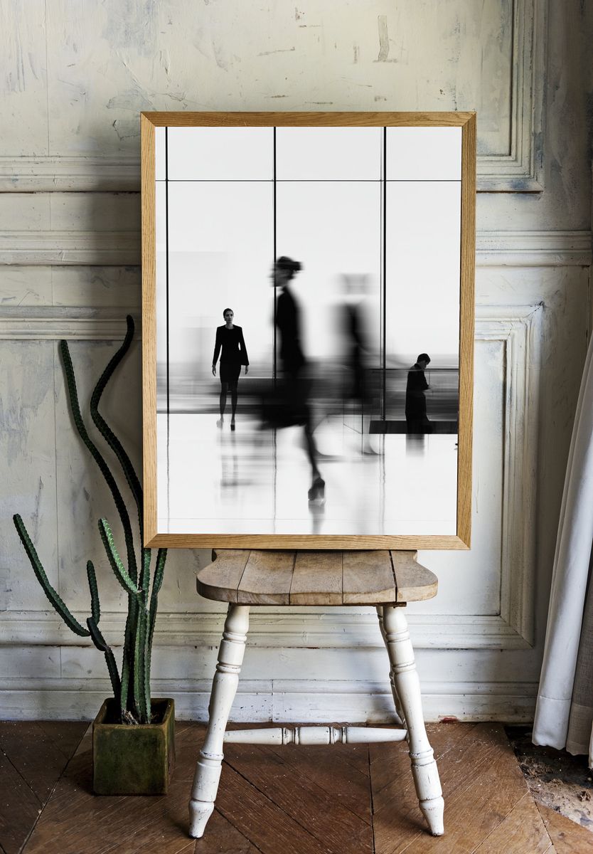 Blurred Fashion Runway Photography Poster. — room view 1