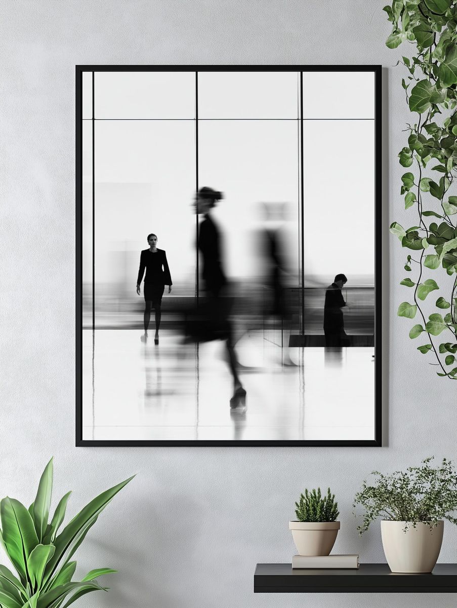 Blurred Fashion Runway Photography Poster. — room view 4
