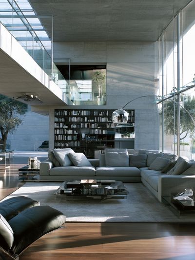 Modern Glass Interior Photography Poster. poster print