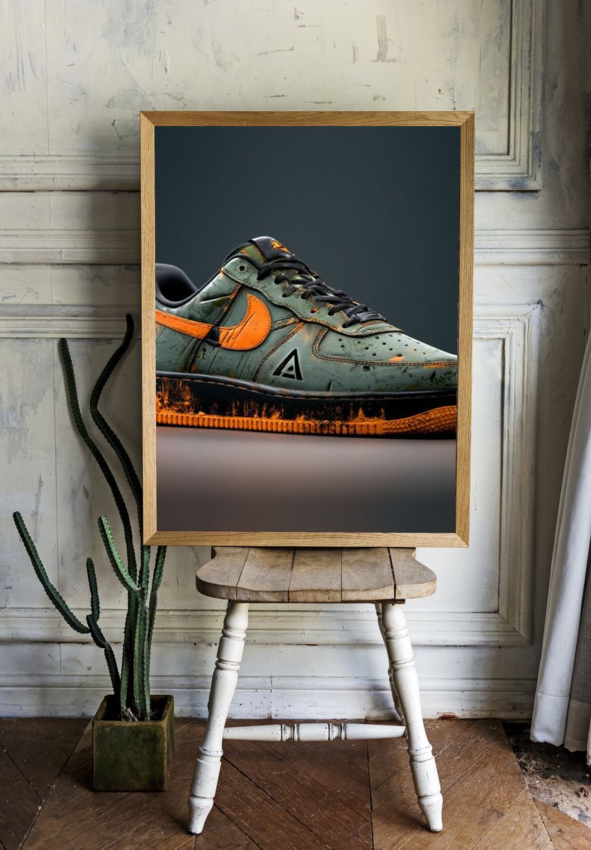 Custom Sneaker Photography Poster. — room view 1