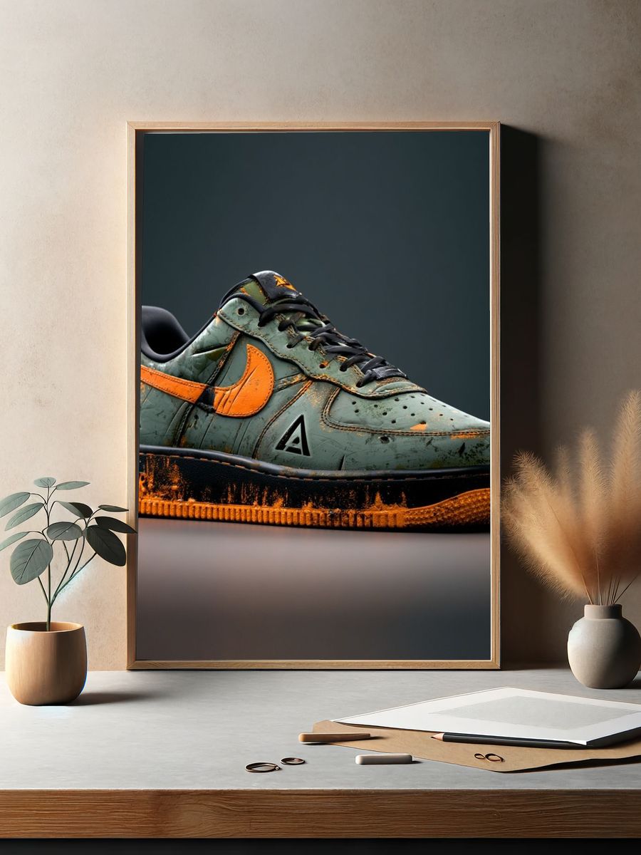 Custom Sneaker Photography Poster. — room view 2