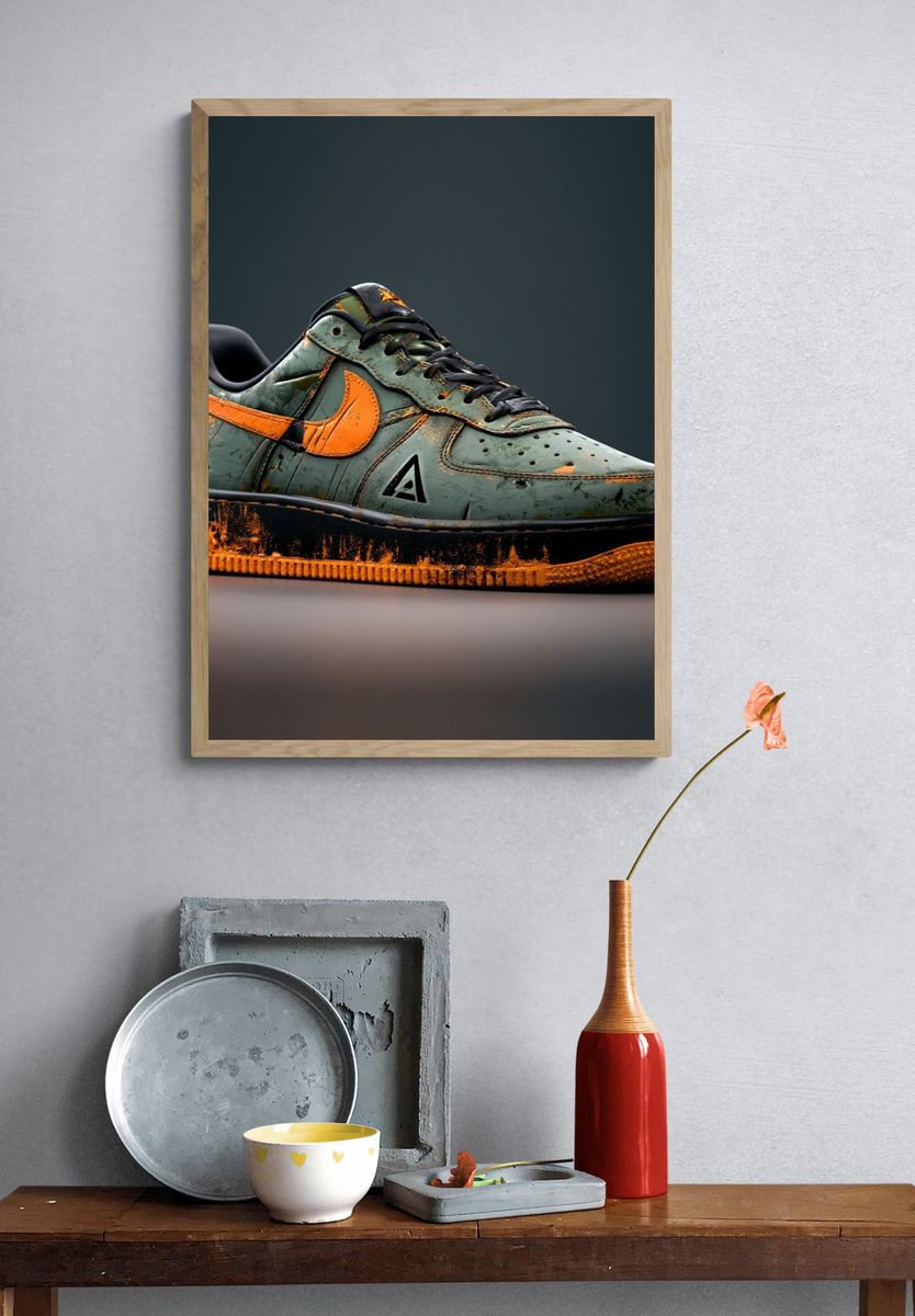 Custom Sneaker Photography Poster. — room view 3