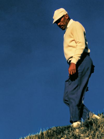Solitary Golfer Photography Poster. poster print