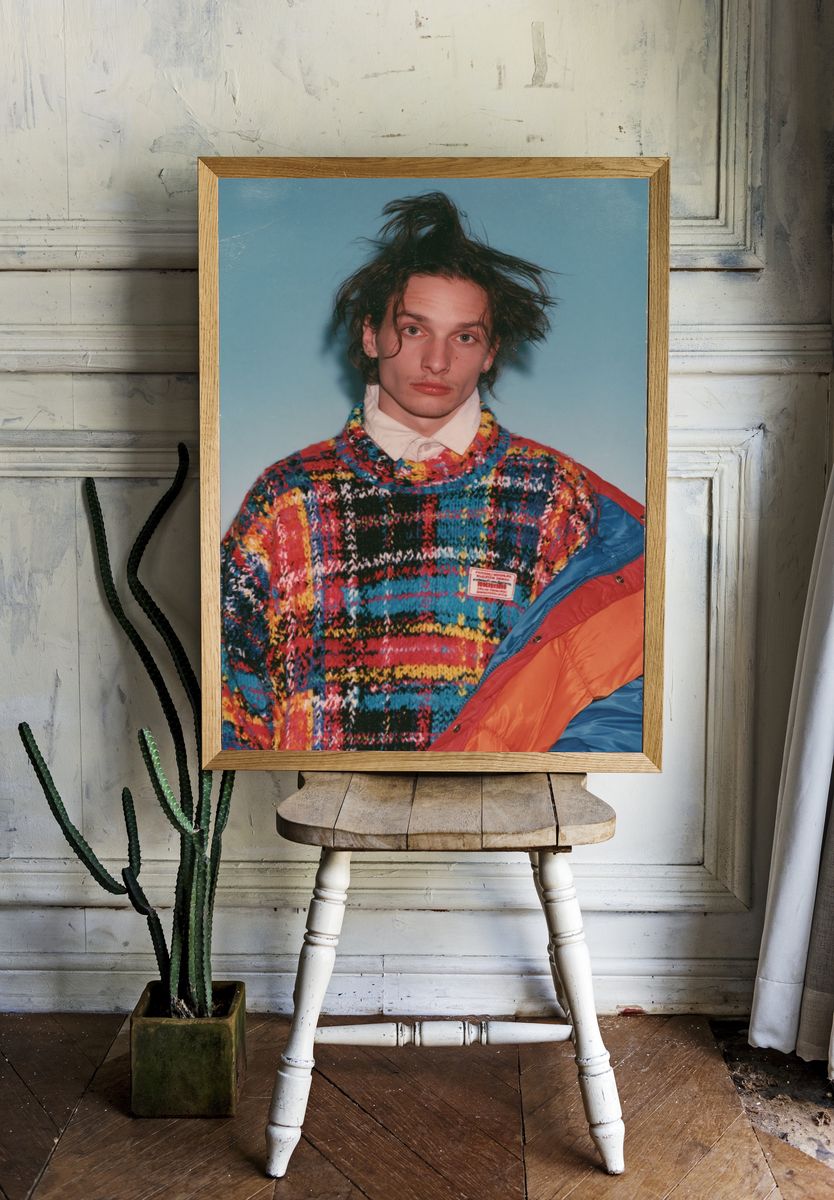 Colorful Fashion Portrait Poster. — room view 1