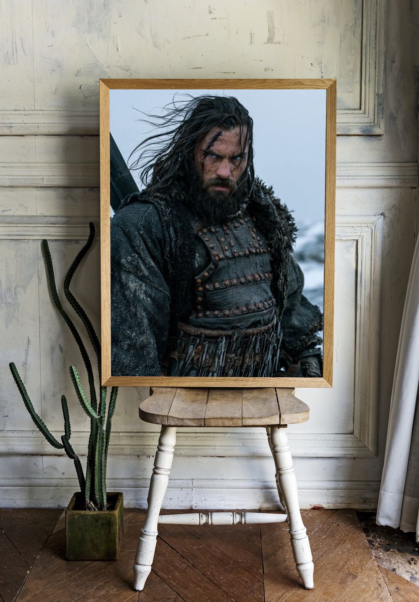 Warrior in the Snow Photography Poster. — room view 1