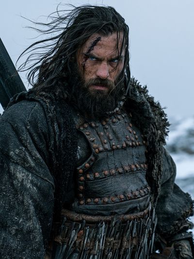 Warrior in the Snow Photography Poster.