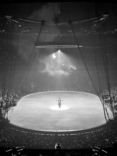 Circus Ring Spotlight Photography Poster. poster