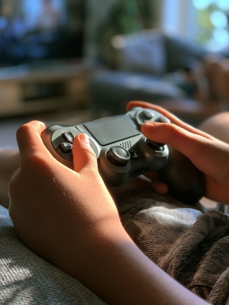 Gamer Hands Photography Poster. poster detail