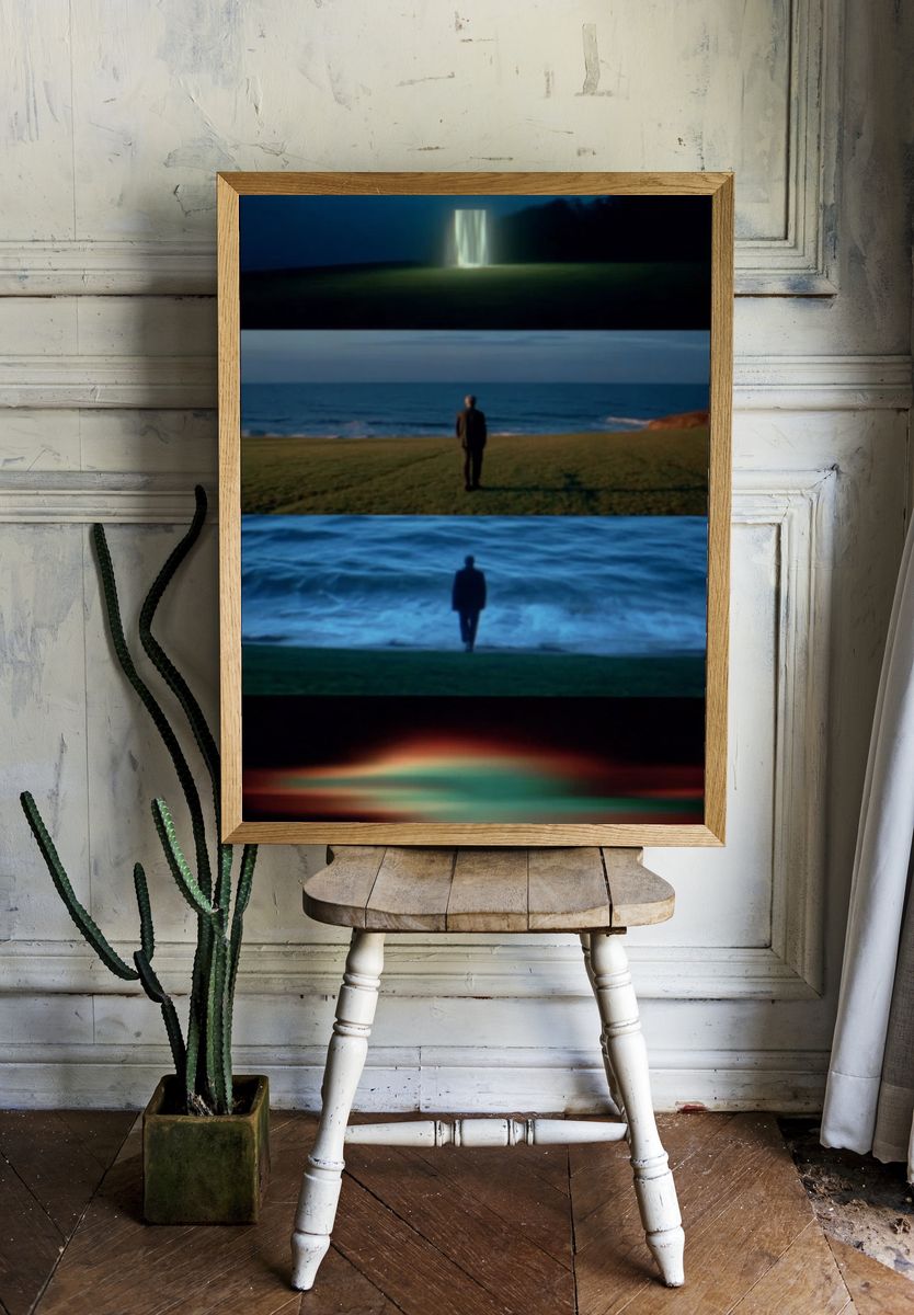 Dreamlike Seascape Photography Poster. — room view 1