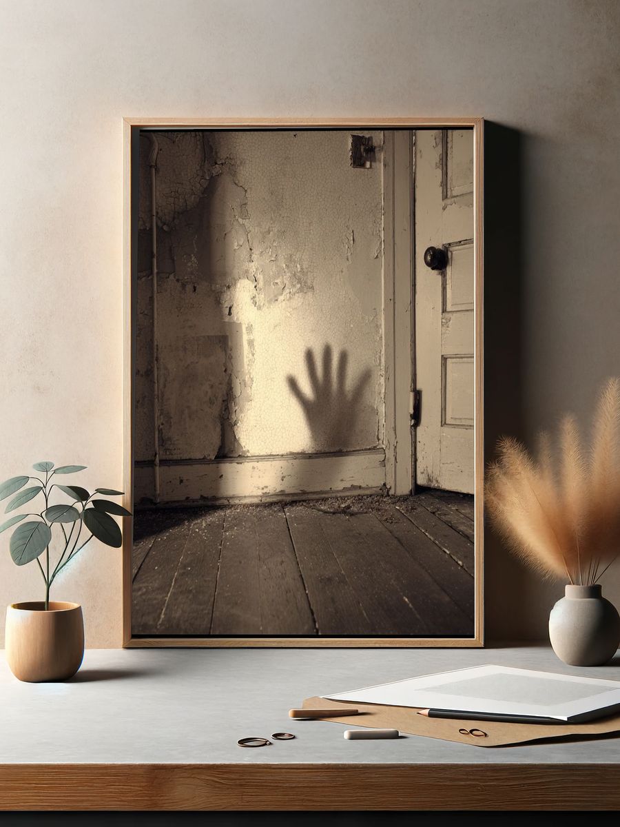 Haunted Shadow Wall Poster. — room view 2