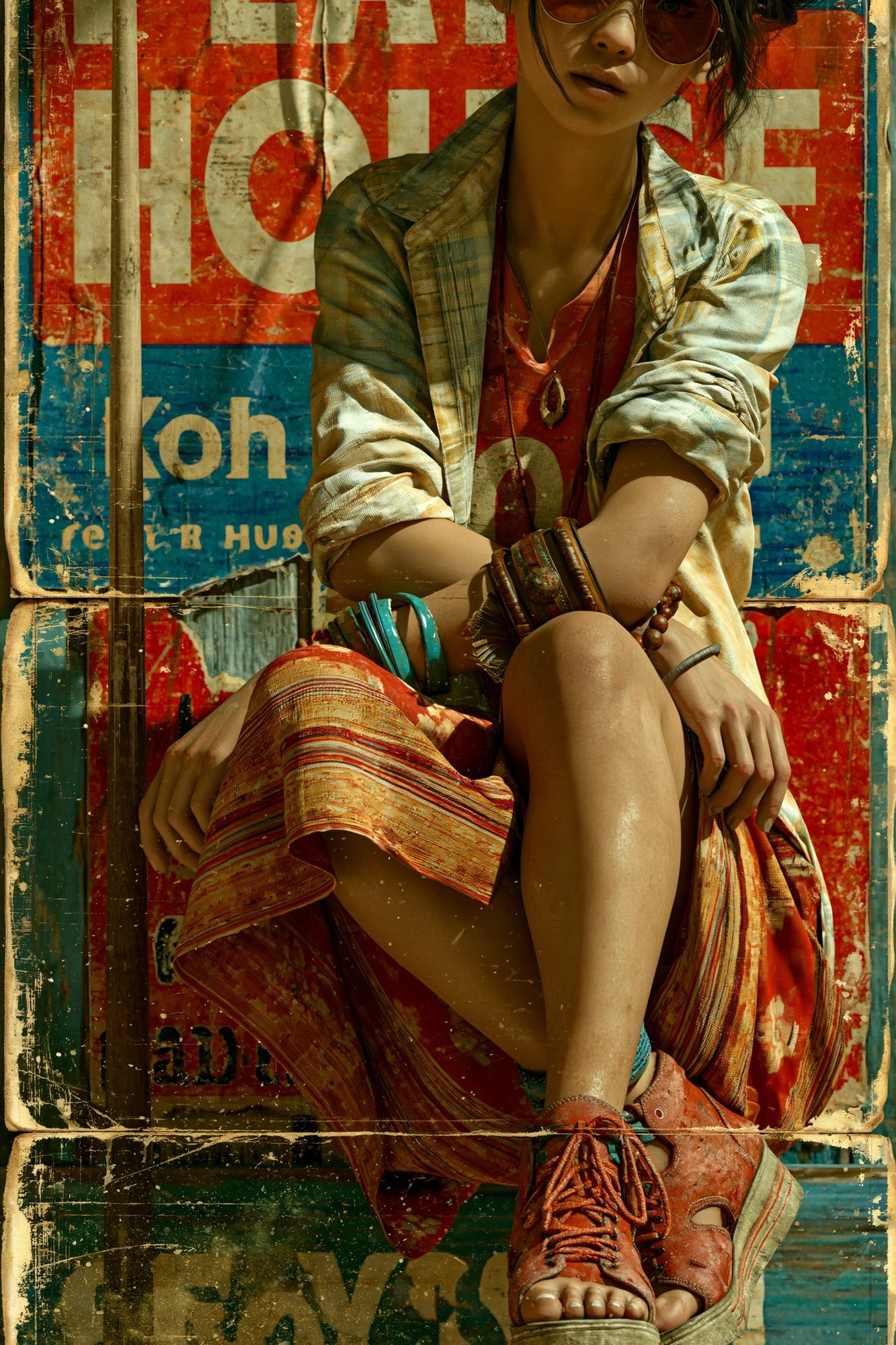 Urban Street Portrait Poster. poster detail