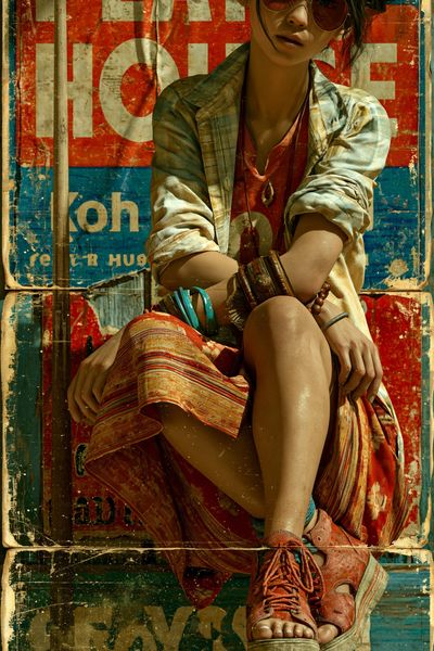 Urban Street Portrait Poster.