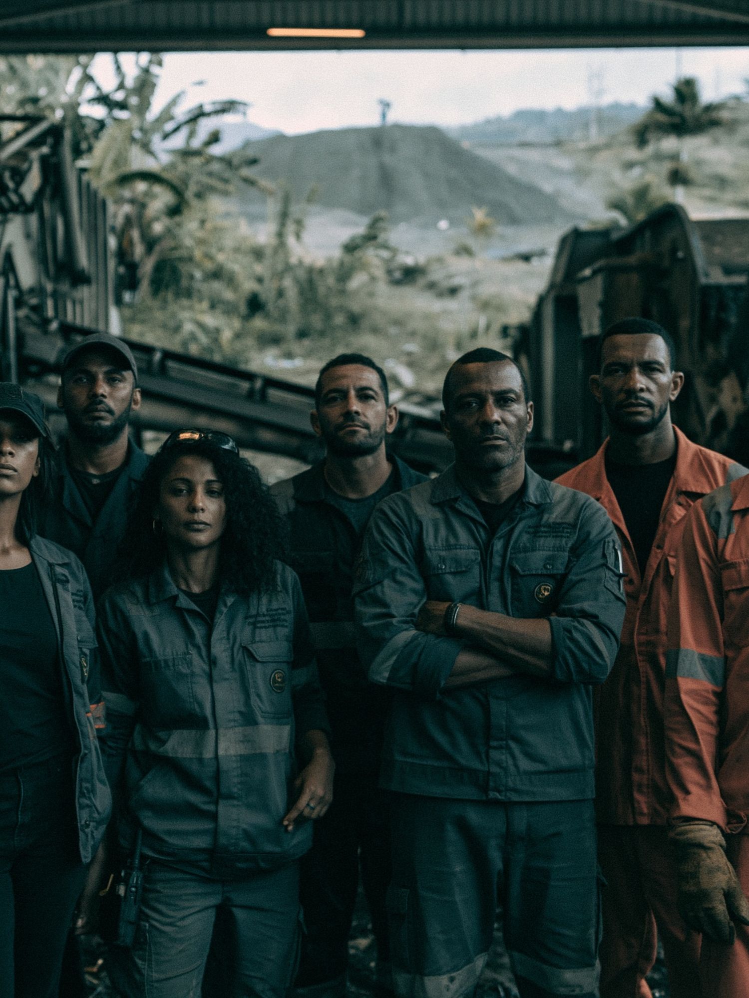 Industrial Crew Portrait Poster. poster detail
