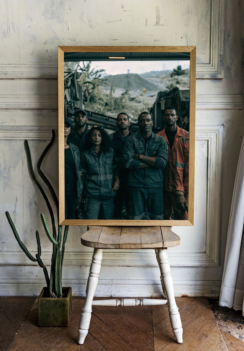 Industrial Crew Portrait Poster. — room view 1