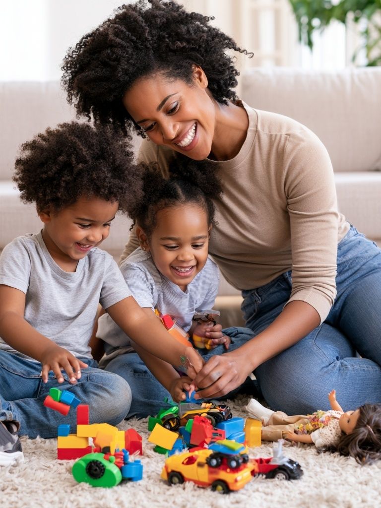 Family Playtime Photography Poster. poster — photography art