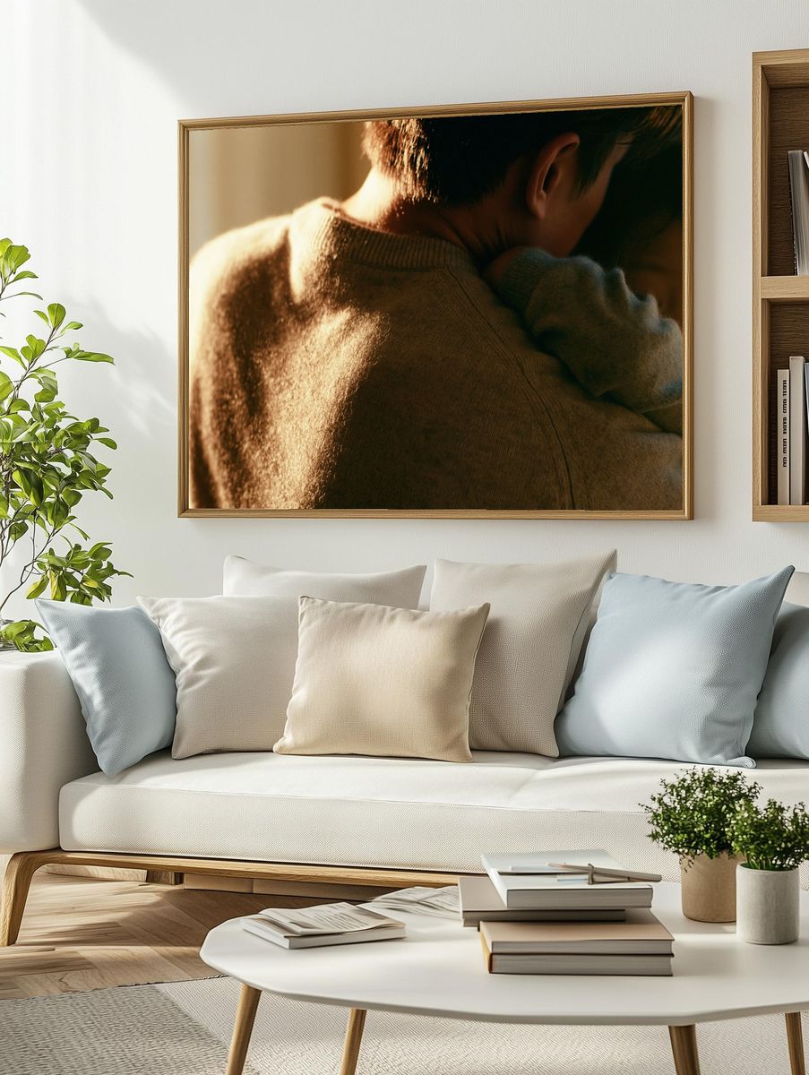 Tender Embrace Photography Poster. — room view 2