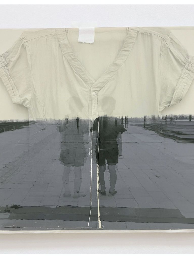 Ghostly Street Reflection Photography Poster. poster detail