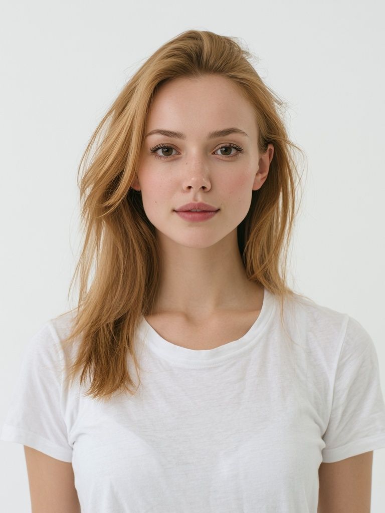 Minimalist Blonde Portrait Print. poster — photography art