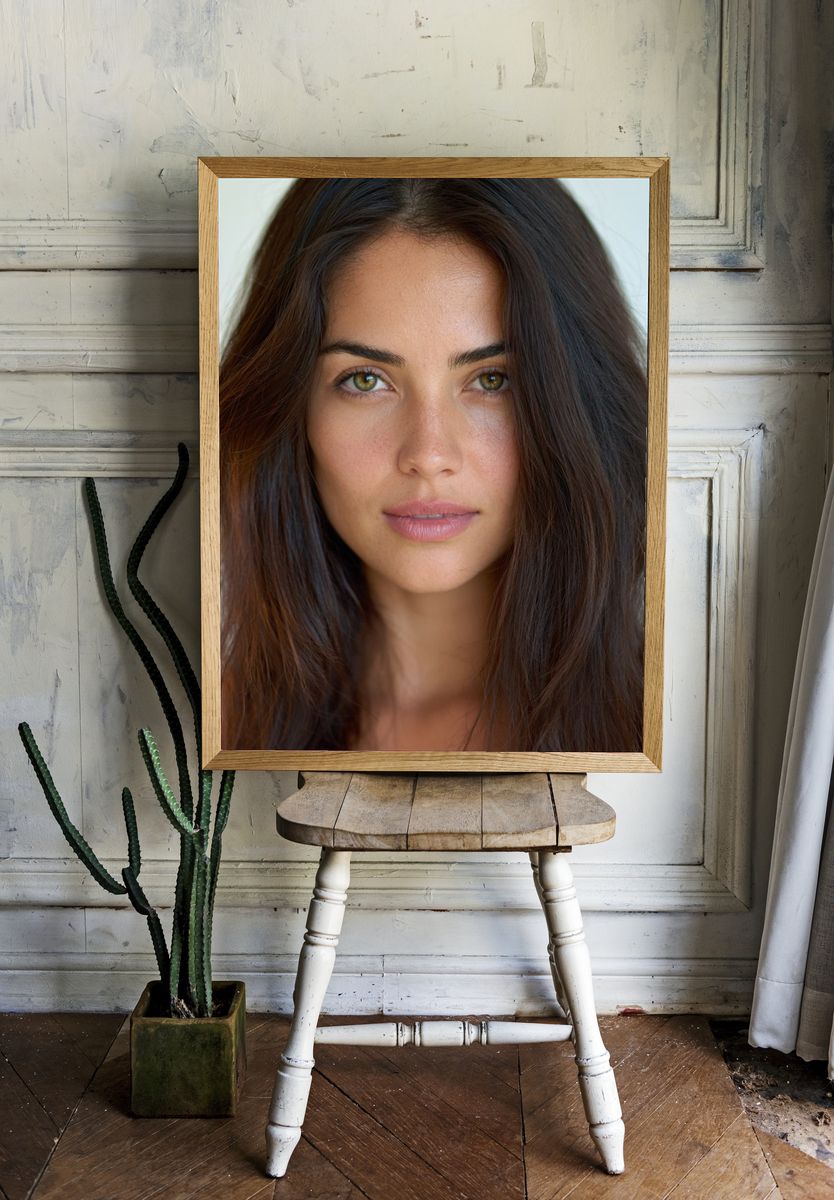 Woman Portrait Photography Poster. — room view 1