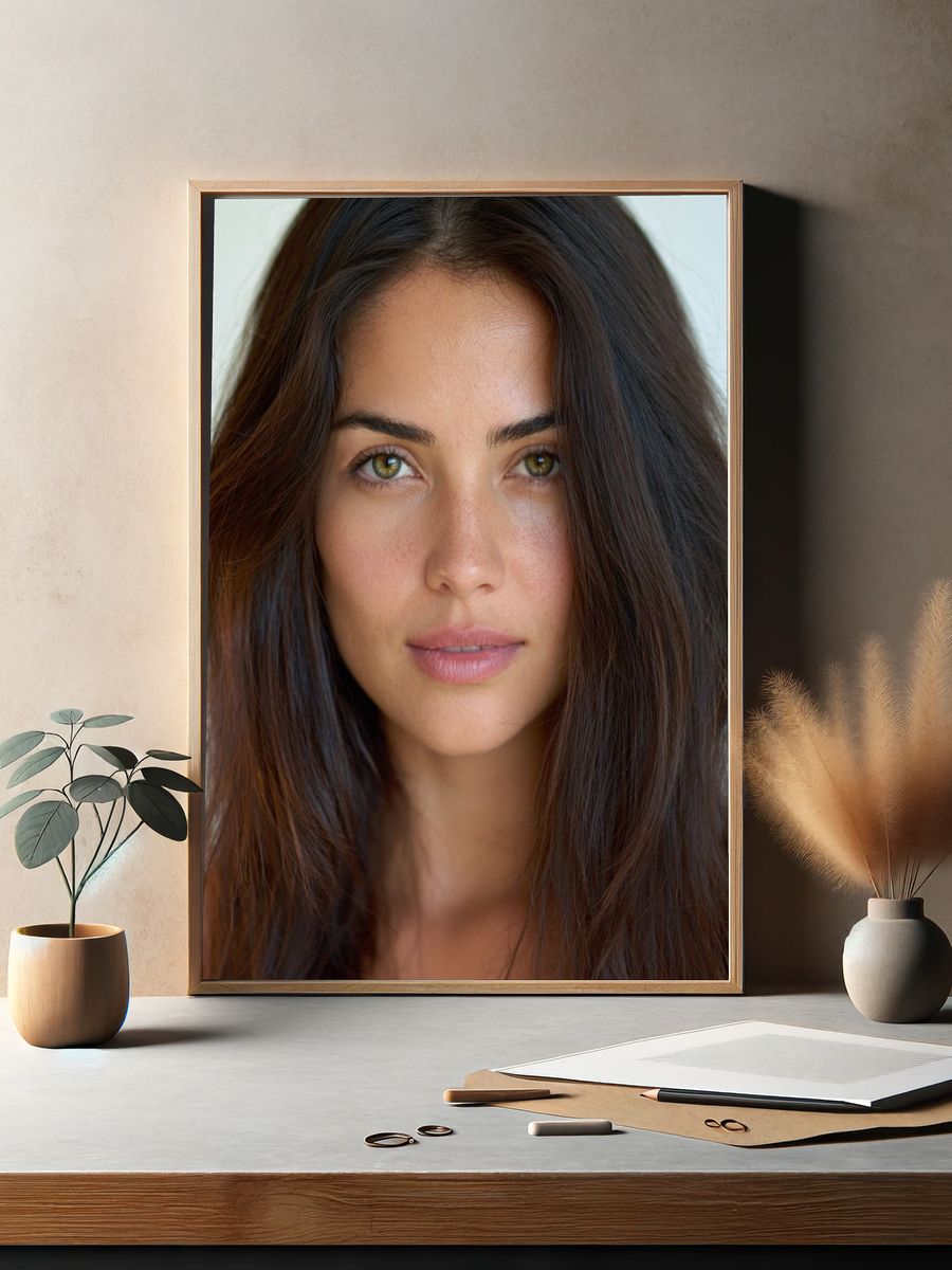 Woman Portrait Photography Poster. — room view 2