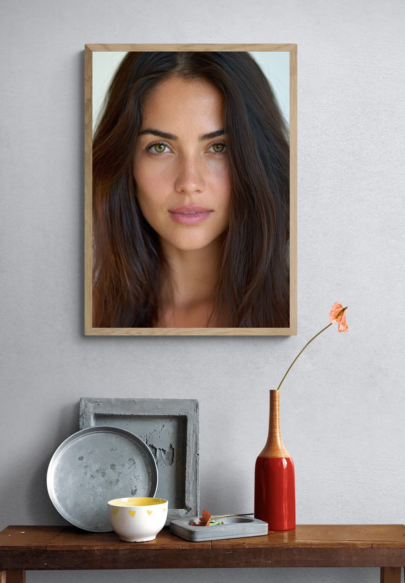 Woman Portrait Photography Poster. — room view 3