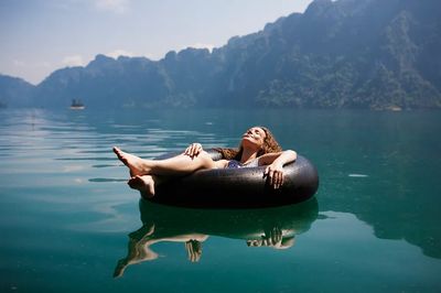Lake Relaxation Photography Poster. poster print
