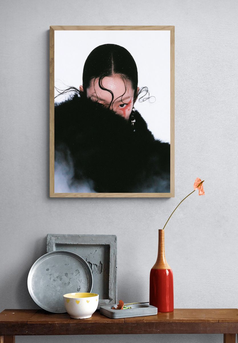 Moody Portrait Photography Poster. — room view 3