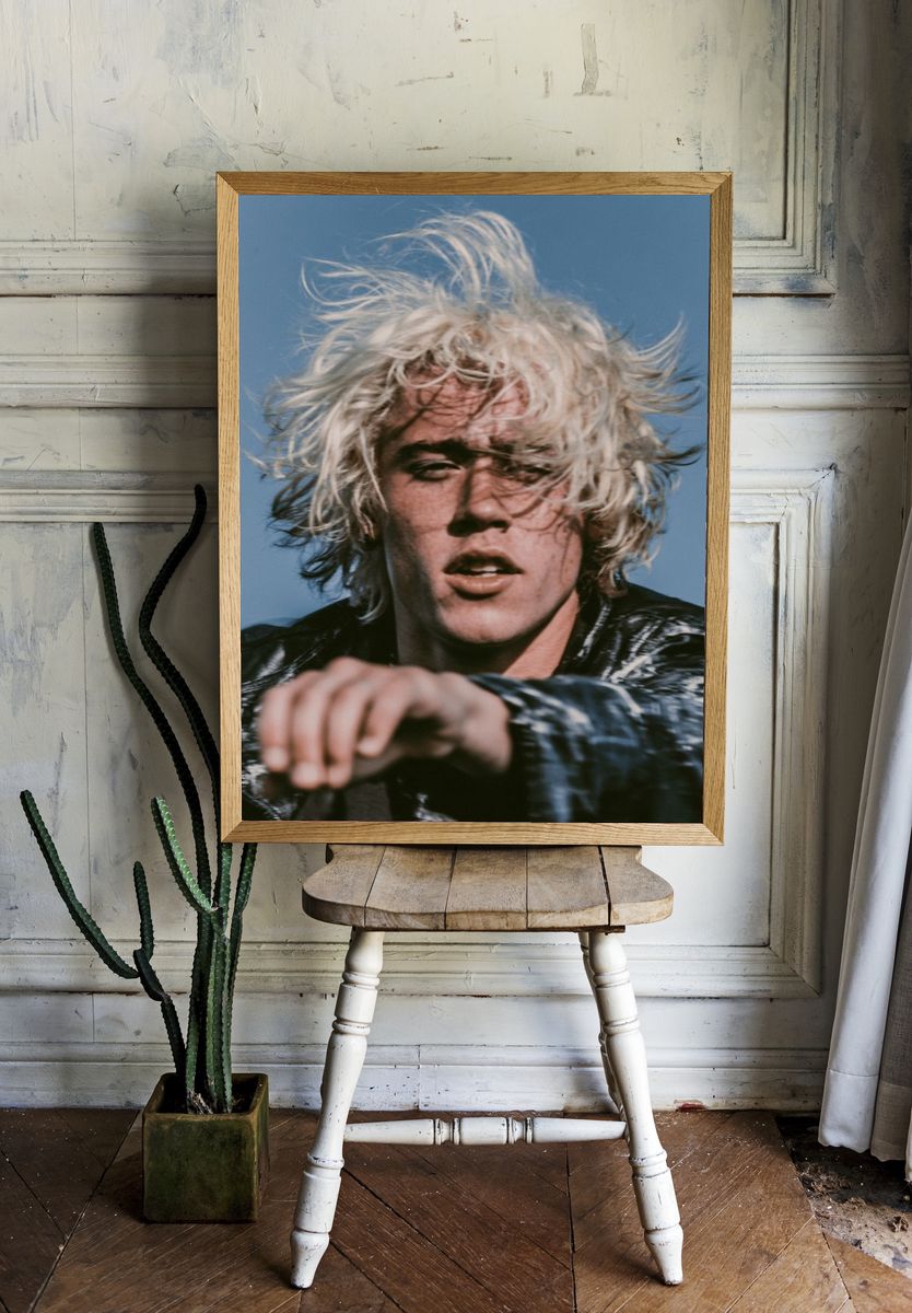 Blond Rock Portrait Print. — room view 1
